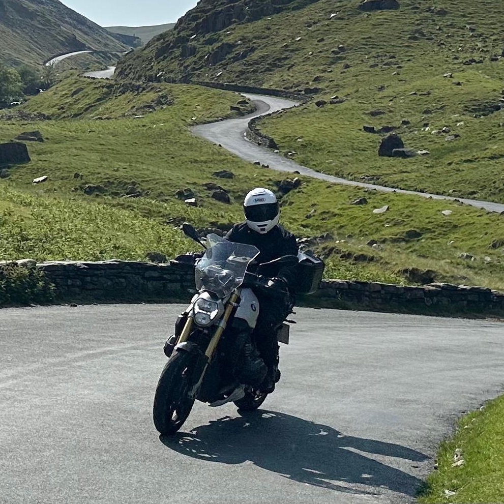 R1200R coming down the Kirkstone Pass